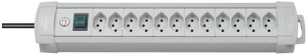 Brennenstuhl 6552022 Steckdosenleiste mit Schalter 12fach Lichtgrau CH-Stecker 1 St.
