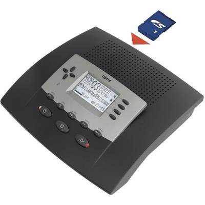 TipTel 545 SD Anrufbeantworter 960 min Speicherkarten-Slot, USB-Anschluss