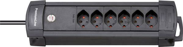 Brennenstuhl 5112026 Steckdosenleiste 6fach Schwarz CH-Stecker 1 St.