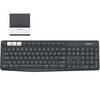 Logitech K375s Funk Tastatur Englisch, QWERTY Graphit, Weiß