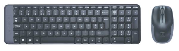 Logitech MK220 Funk Tastatur, Maus-Set Integriertes Scrollrad Englisch, QWERTY Schwarz