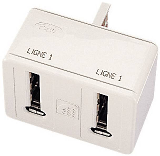 Prise téléphone doubleur gigogne Conrad.fr