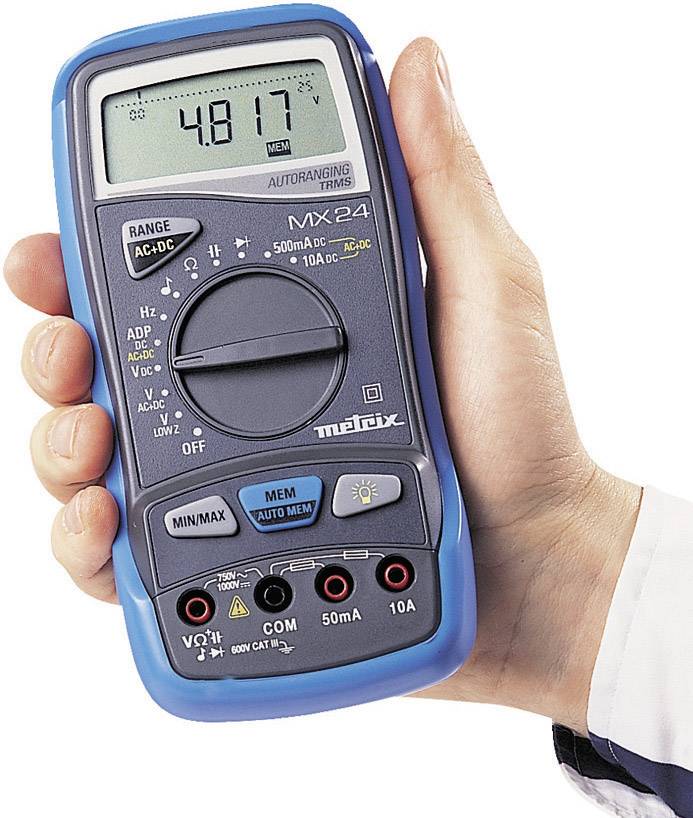 Multimètre numérique Metrix MX22 CAT III 600 V Affichage (nombre de