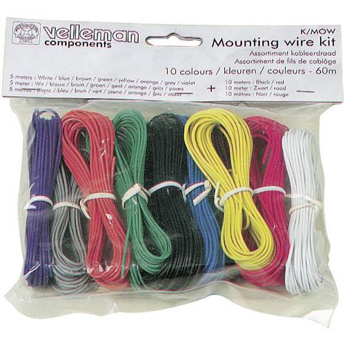 Litze Velleman K/MOWM 1 x 0.20 mm² Bunt 1 Set