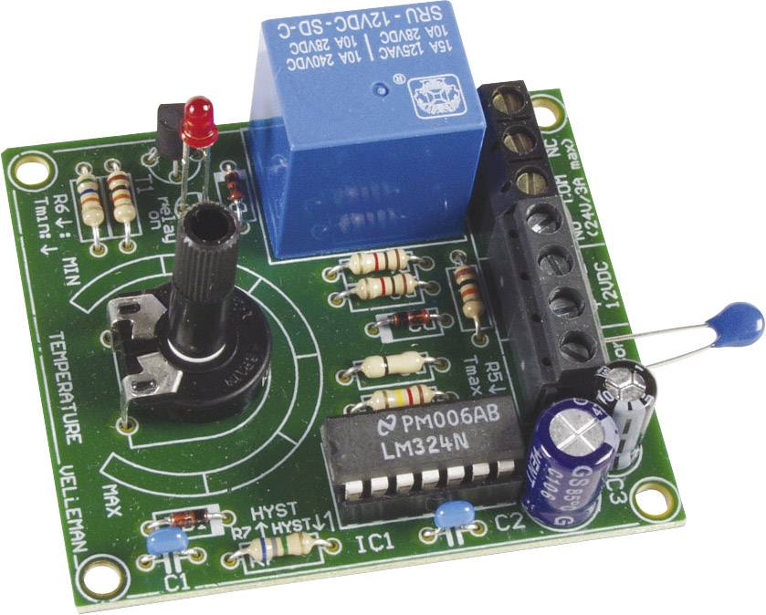 Whadda MK138 Thermostat Modul Bausatz 12 V/DC-1