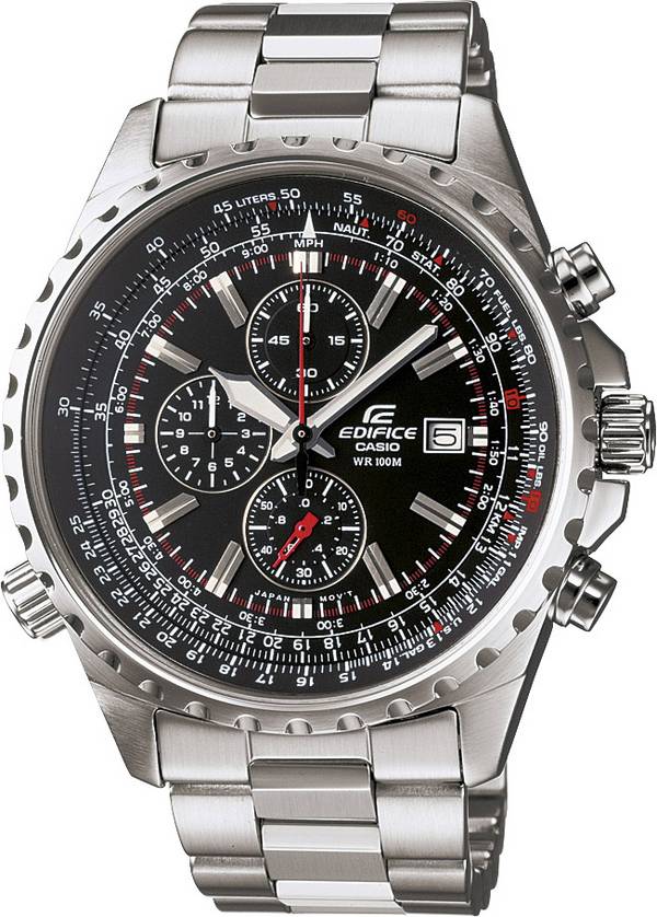 Casio  Armbanduhr EF-527D-1AVEF (B x H) 45.50 mm x 51 mm Stahl Gehäusematerial=Stahl Material (Armband)=Edelstahl