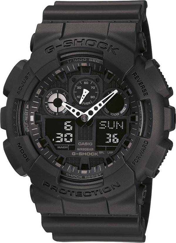Casio  Armbanduhr GA-100-1A1ER (B x H) 51.20 mm x 55 mm Schwarz Gehäusematerial=Kunstharz Material (Armband)=Kunstharz
