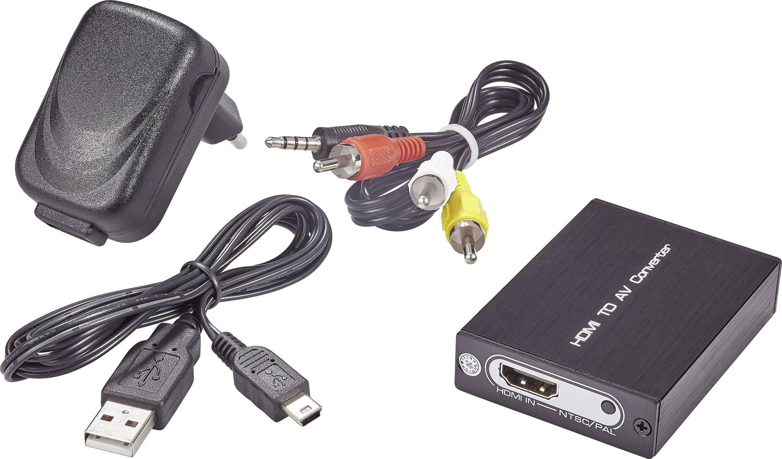 AV Konverter [HDMI - Composite Cinch] 704 x 576 Pixel SpeaKa Professional SP-HD/AV-01-6