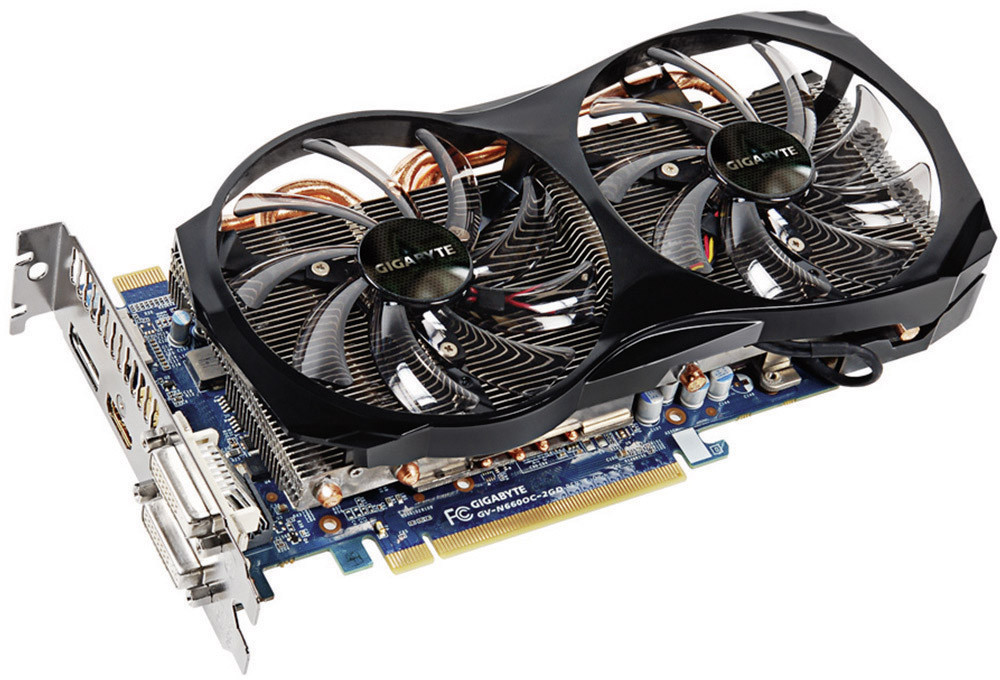 Grafikkarte Gigabyte Nvidia GeForce GTX660 Windforce Overclocked 2 GB ...
