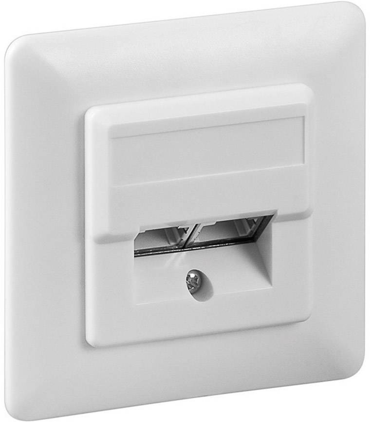 Goobay CAT-5e-Unterputzdose (UP) - 2x RJ45-Anschlüsse, geschirmt, Klemmleiste für werkzeugfreie LSA-Montage-0
