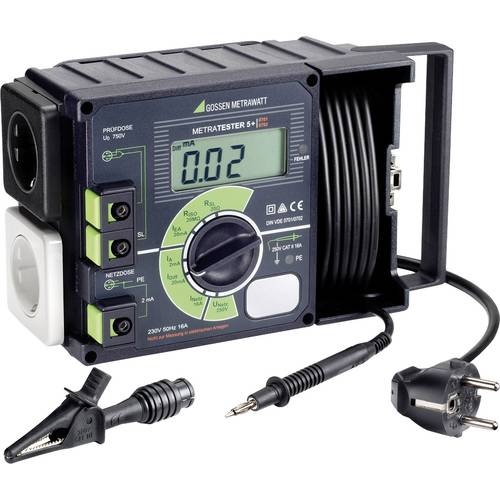 Gossen Metrawatt METRATESTER 5+ Gerätetester kalibriert (DAkkS-akkreditiertes Labor) VDE-Norm 0701-0702