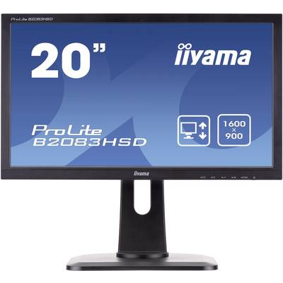 Iiyama B2083HSD LED-Monitor  EEK F (A - G) 49.5 cm (19.5 Zoll) 1600 x 900 Pixel 16:9 5 ms VGA, DVI, Kopfhörer (3.5 mm Kl