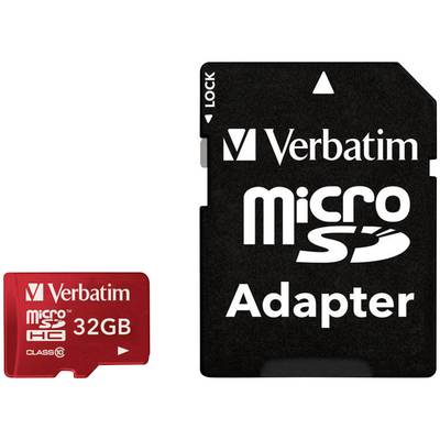Verbatim Tablet microSDHC-Karte 32 GB Class 10, UHS-I inkl. SD-Adapter