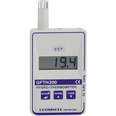 Greisinger GFTH 200 Luftfeuchtemessgerät (Hygrometer)  0 % rF 100 % rF Taupunkt-/Schimmelwarnanzeige
