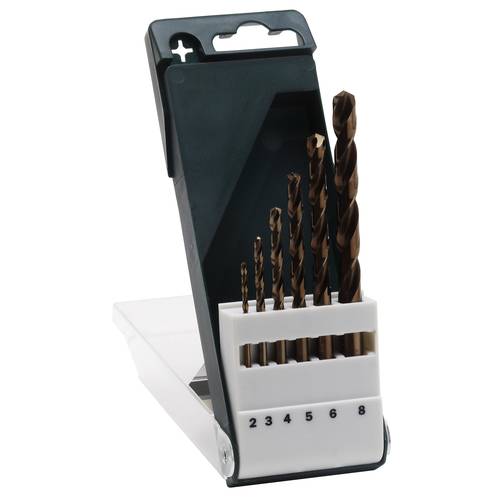 Bosch Accessories 2609255087 HSS Metall-Spiralbohrer 6teilig 2 mm, 3 mm, 4 mm, 5 mm, 6 mm, 8 mm Cobalt DIN 338 Zylinders...