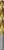 Ein metallischer Bohrer mit goldener Beschichtung und Spiralform, geeignet für das Bohren in verschiedenen Materialien.