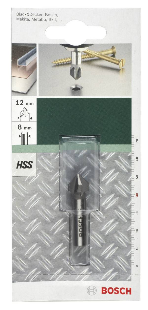 Bosch Accessories 2609255118 Kegelsenker 12 mm HSS Zylinderschaft 1 St.