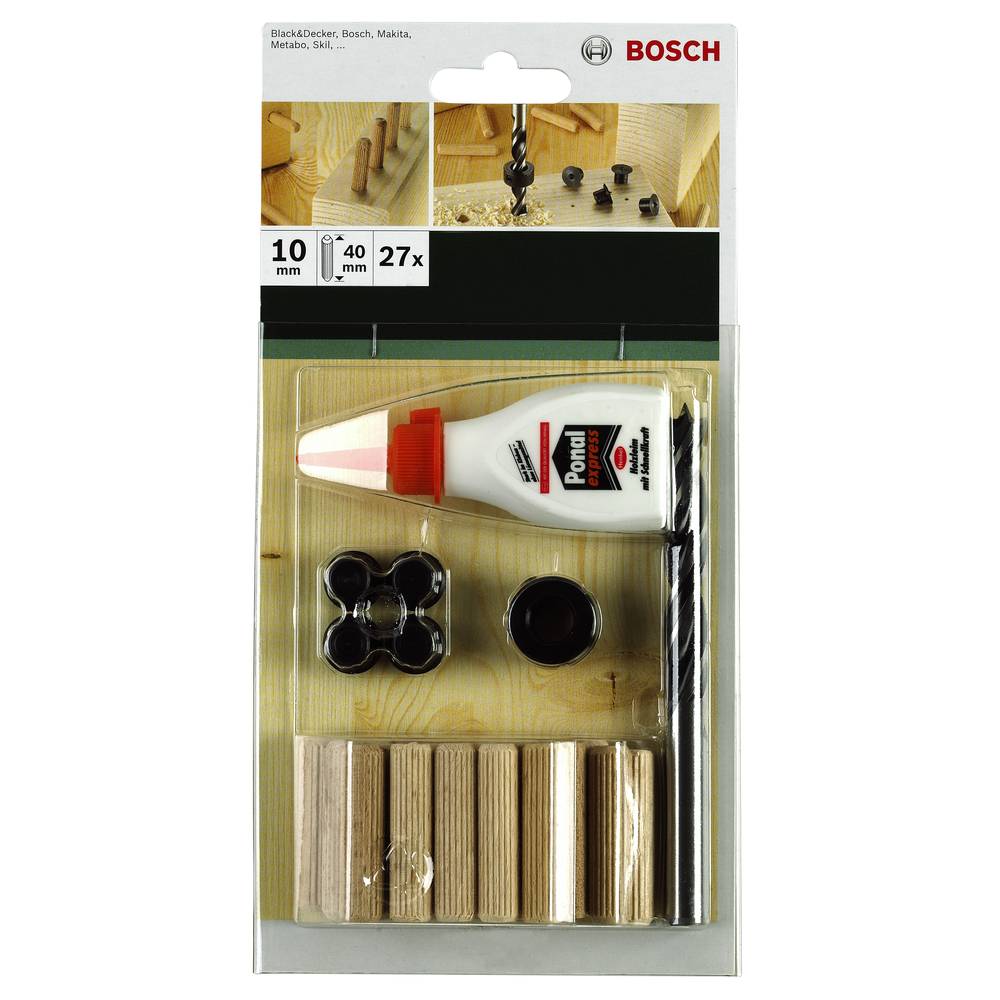 Bosch Accessories Deuvelset 40 mm 10 mm 2609255307 27 stuk(s)