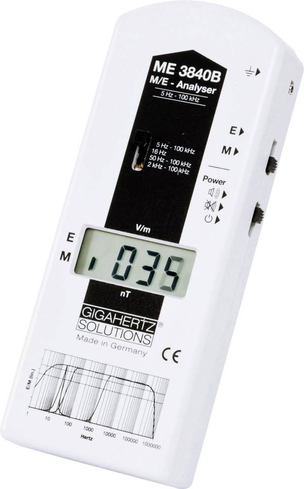Gigahertz Solutions ME 3840B Niederfrequenz (NF)-Elektrosmogmessgerät