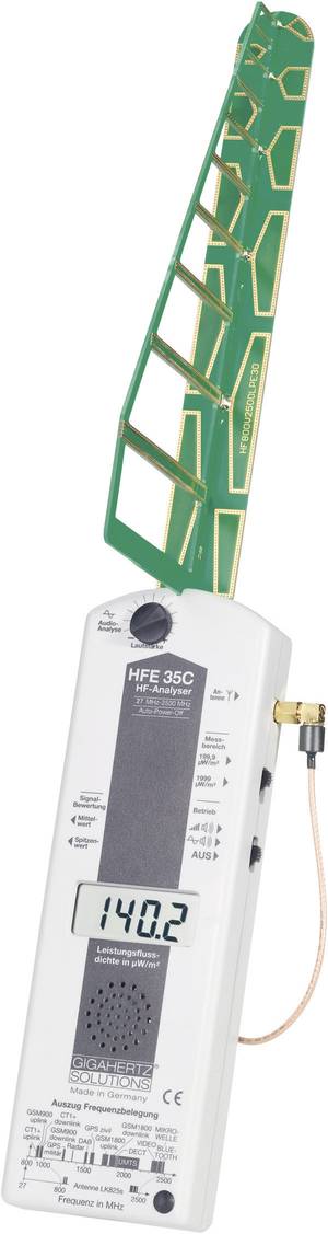 HF GIGAHERTZ SOLUTIONS HF35C Hochfrequenz -Elektrosmogmessgerät HF GIGAHERTZ SOLUTIONS HF35C Hochfrequenz -Elektrosmogmessgerät