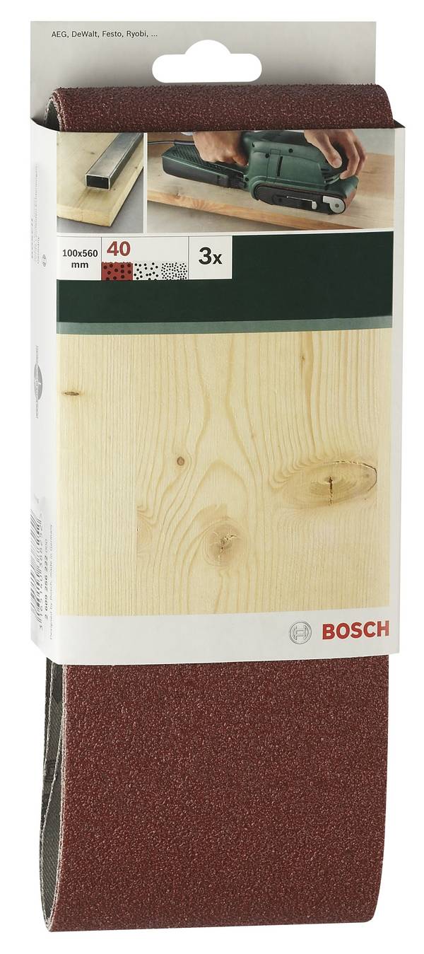 Bosch Accessories  2609256224 Schleifband  Körnung (num) 150  (L x B) 560 mm x 100 mm 3 St.