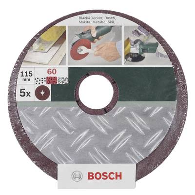 Bosch Accessories  2609256248 Schleifpapier für Schleifteller  Körnung 36, 60, 100  (Ø) 115 mm 1 Set