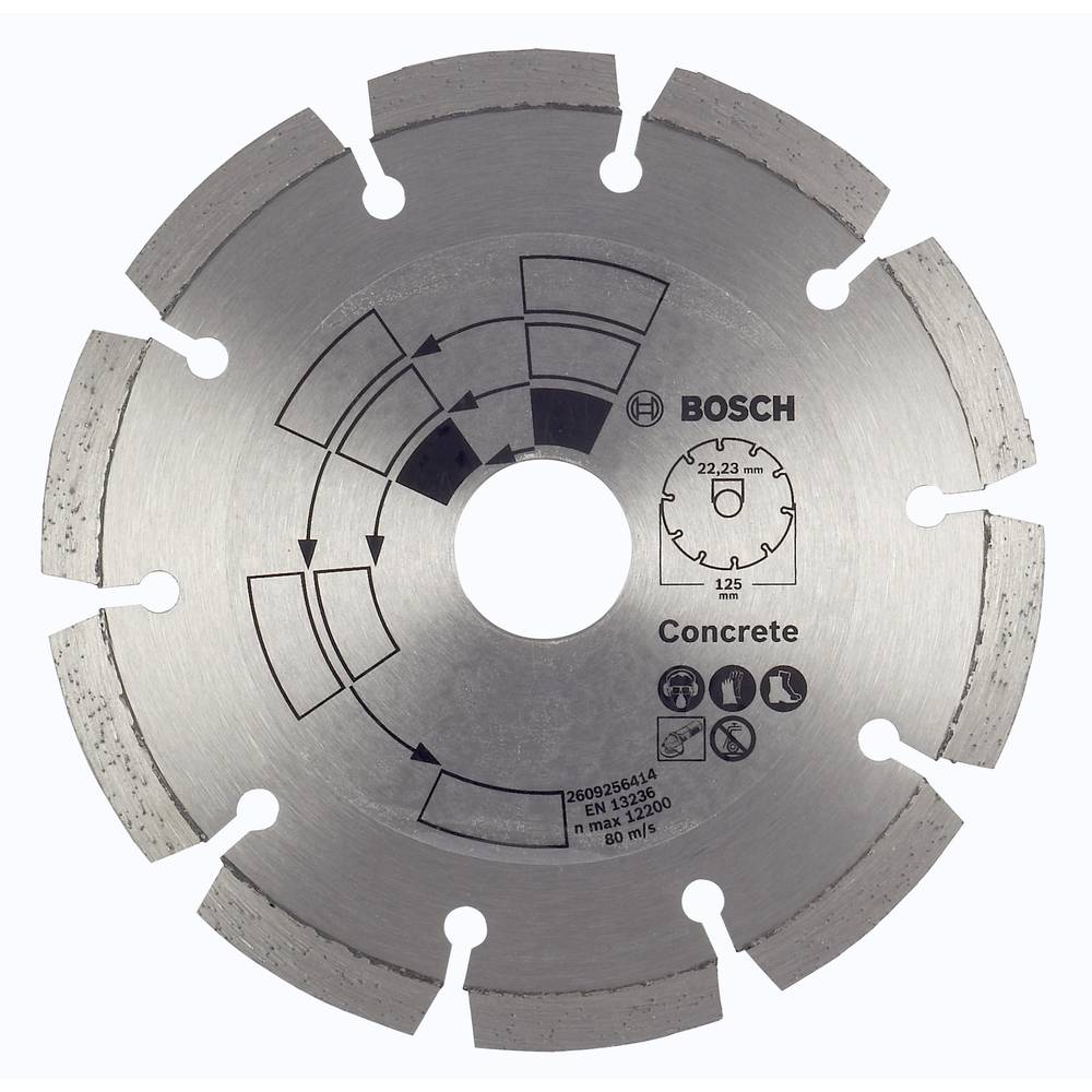 Diamanten doorslijpschijf beton Bosch 2609256414 Diameter 125 mm Binnend