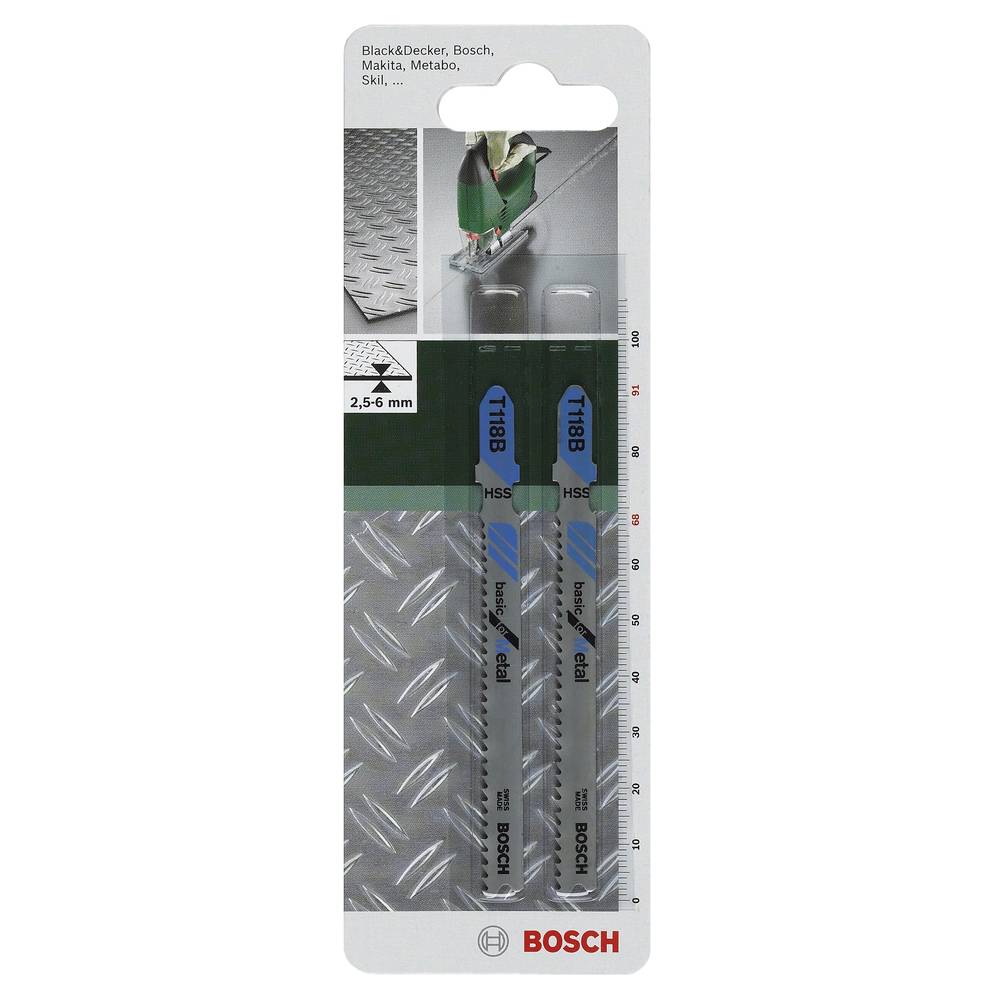 Bosch Accessories 2609256730 Decoupeerzaagblad HSS, T 118 B 2 stuk(s)