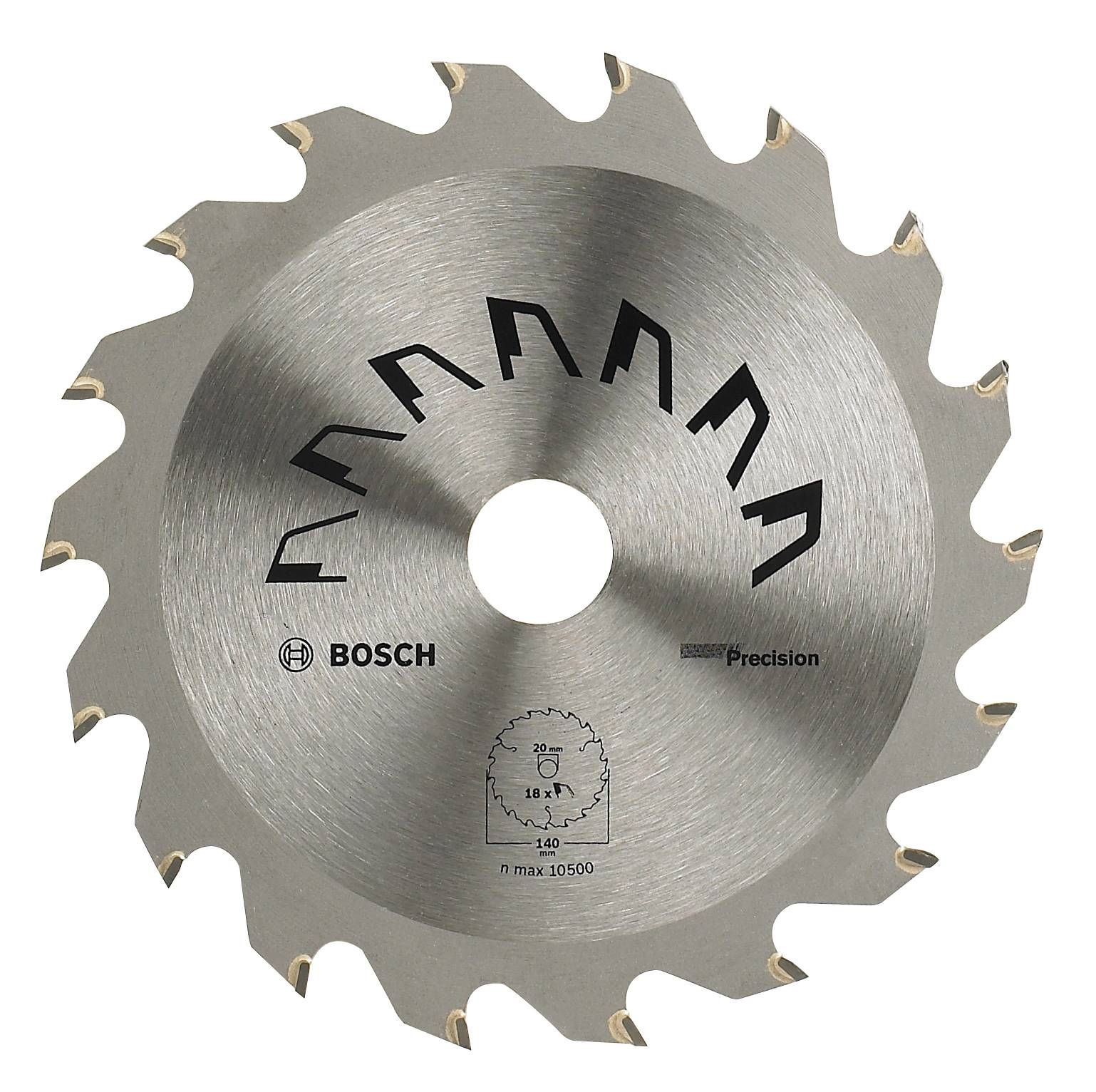 BOSCH Kreissägeblatt PRECISION 2609256849 Durchmesser: 140 mm Anzahl Zähne (pro\" ): 18 Sägeblatt (26