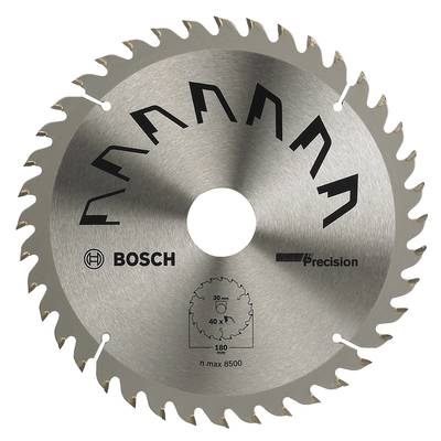 Bosch Accessories Precision 2609256861 Hartmetall Kreissägeblatt 180 x 30 mm Zähneanzahl: 40 1 St.