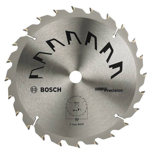 Bosch Accessories Precision 2609256863 Hartmetall Kreissägeblatt 184 x 16 mm Zähneanzahl: 24 1 St.