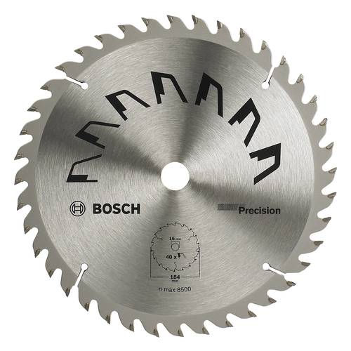 Bosch Accessories Precision 2609256864 Hartmetall Kreissägeblatt 184 x 16 mm Zähneanzahl: 40 1 St.