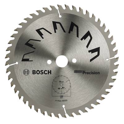 Bosch Accessories Precision 2609256870 Hartmetall Kreissägeblatt 190 x 30 mm Zähneanzahl: 48 1 St.