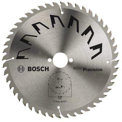Bosch Accessories Precision 2609256875 Hartmetall Kreissägeblatt 230 x 30 mm Zähneanzahl: 48 1 St.