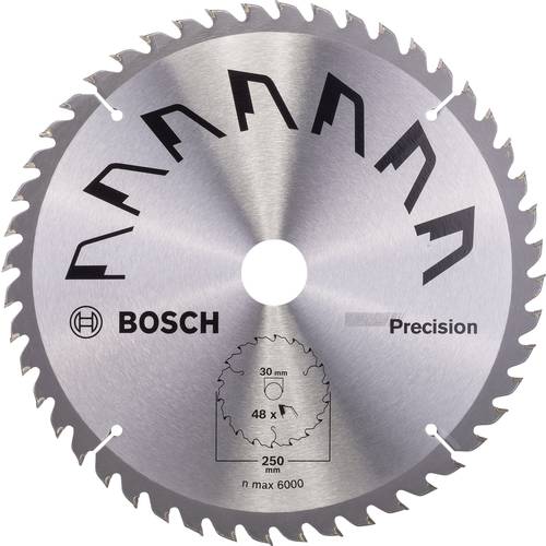 Bosch Accessories Precision 2609256879 Hartmetall Kreissägeblatt 250 x 30 mm Zähneanzahl: 48 1 St.