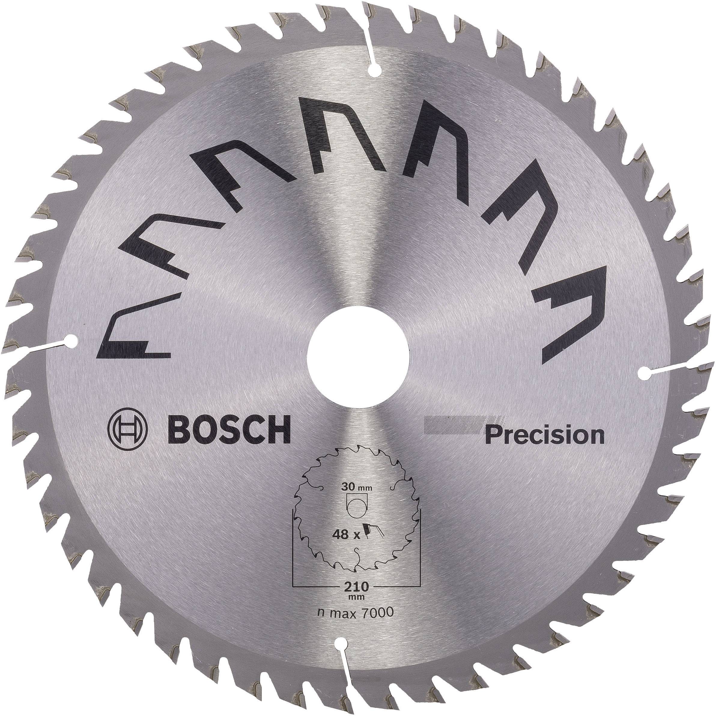 BOSCH Hartmetall Kreissägeblatt 210 x 30 mm Zähneanzahl: 48 Bosch Accessories Precision 2609256B58