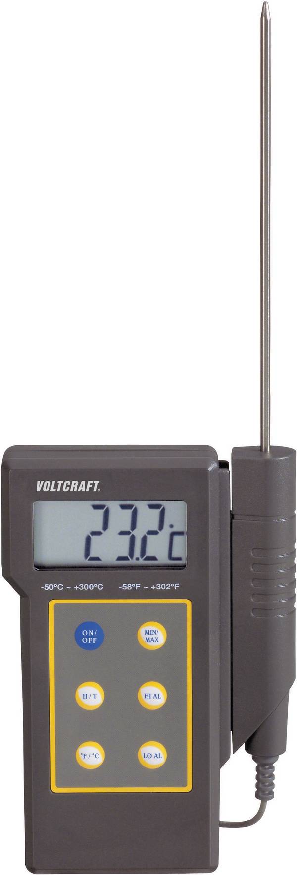 VOLTCRAFT DT-300 Temperatur-Messgerät kalibriert (ISO) -50 - +300 °C Fühler-Typ K