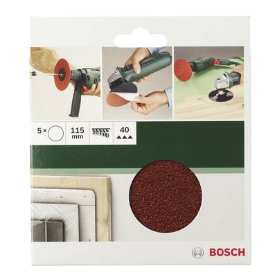 Bosch Accessories  2609256B47 Schleifpapier für Schleifteller ungelocht Körnung 60, 120, 180  (Ø) 125 mm 1 Set