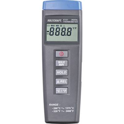 VOLTCRAFT K101 Temperatur-Messgerät kalibriert (ISO) -200 - +1370 °C Fühler-Typ K 