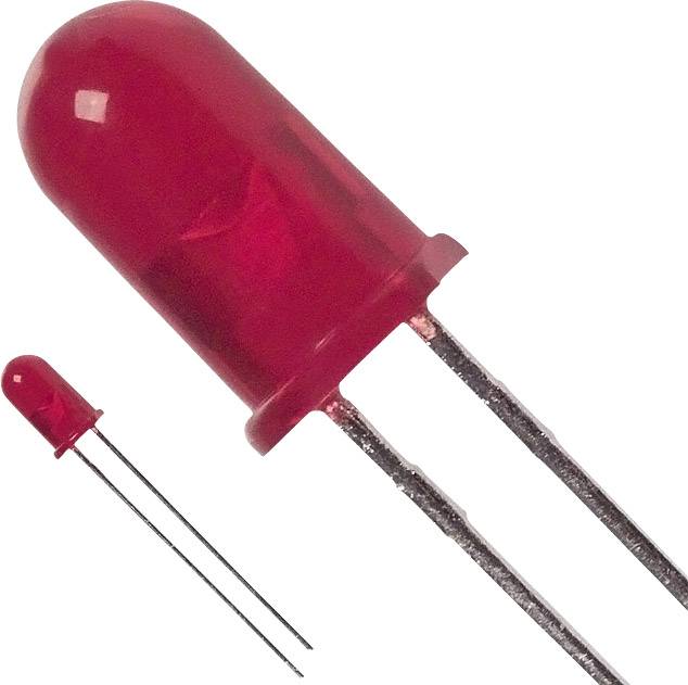 BROADCOM LED bedrahtet Rot Rund 5 mm 2.1 mcd 60 ° 10 mA 5 V Broadcom HLMP-3600