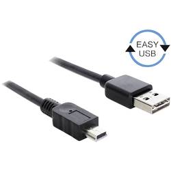 USB 2.0 prepojovací kábel Delock 83364, 3.00 m, čierna