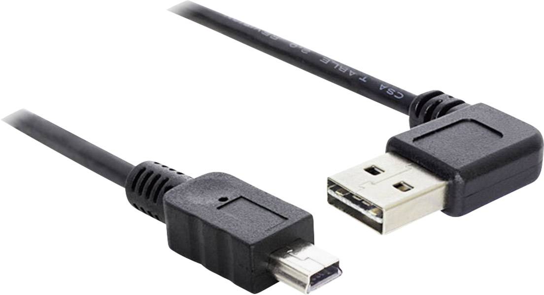 DELOCK Kabel EASY USB 2.0-A 90° gewinkelt > Mini USB 1m