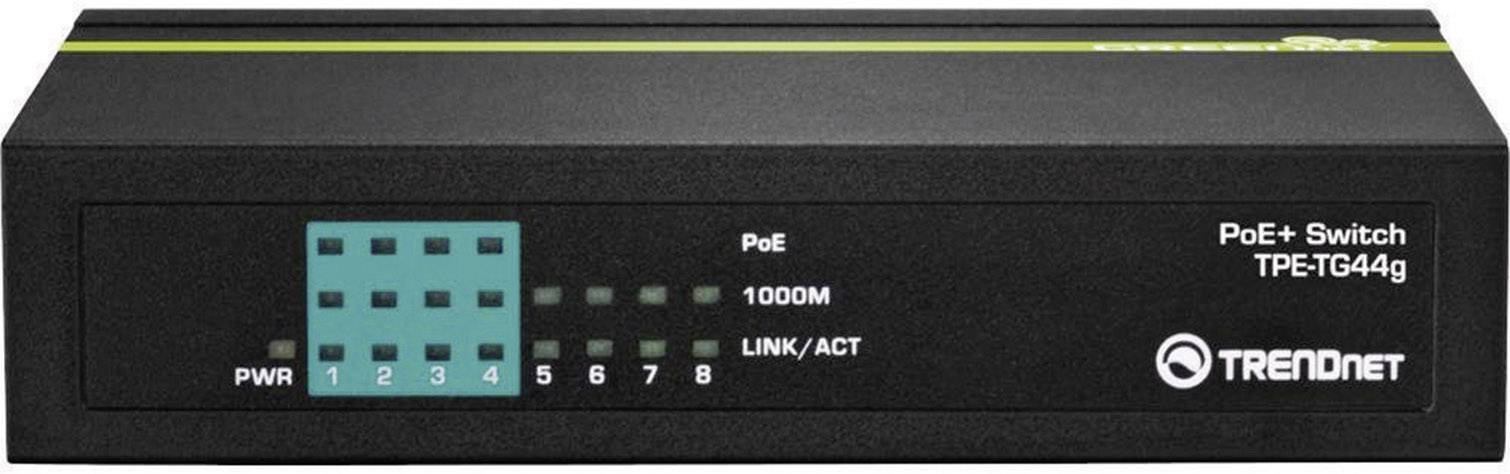 TRENDnet TPE-TG44g 8-Port PoE Switch GREENnet Gigabit, 4 PoE, 4 Non-PoE-0