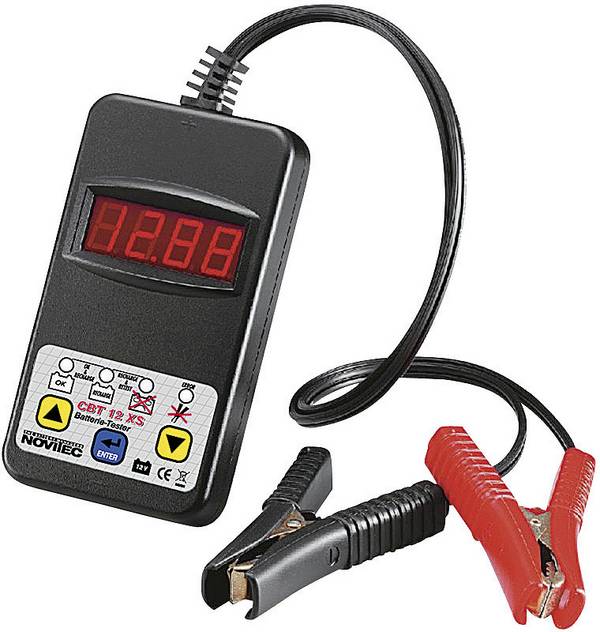 Novitec CBT12XS Kfz-Batterietester Akkutest 120 mm x 70 mm x 20 mm