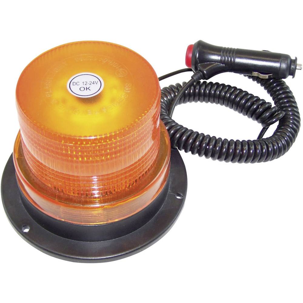 LED-zwaailicht 12-24 V Oranje Magneetmontage
