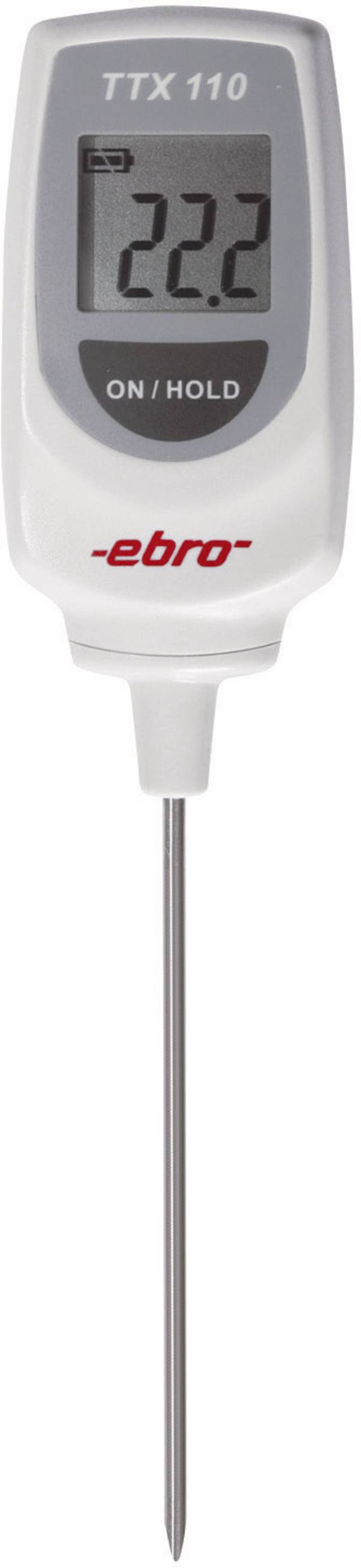 ebro TTX 110 Einstichthermometer (HACCP) kalibriert (DAkkS-akkreditiertes Labor) Messbereich Temperatur -50 bis 350 °C Fühler-Typ T HACCP-konform