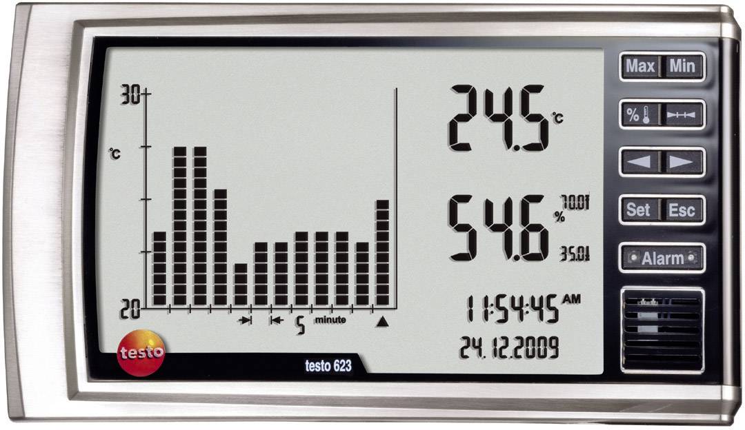 TESTO Luftfeuchtemessgerät (Hygrometer) testo 623 0 % rF 100 % rF Kalibriert nach: Werksstandard