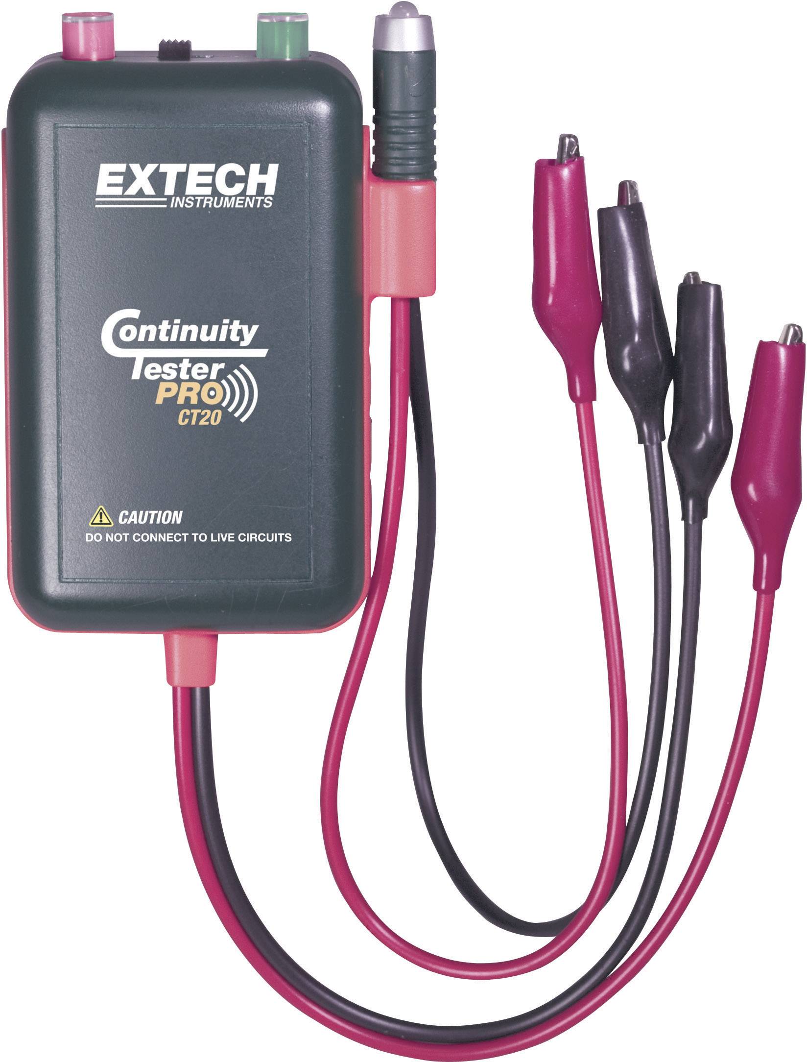 EXTECH CT20 Kabel-Prüfgerät, Kabeltester Geeignet für Identifikations-, Durchgangs-, Unterbrechun