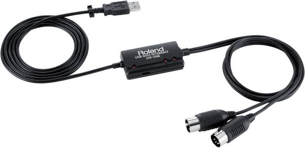 ROLAND UM-ONE MK2 - USB MIDI-Interface für PC / MAC / IPAD (FPT Processing | 1x Eingang & 1x Ausgang)