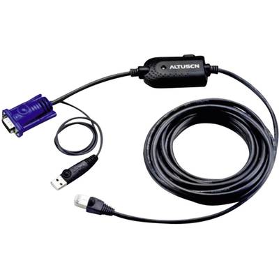 ATEN KVM Adapter [1x USB 1.1 Stecker A, VGA-Stecker - 1x RJ45-Buchse] 4.50 m Schwarz 